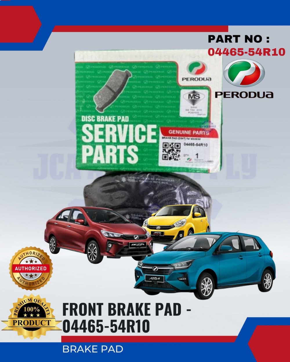 Perodua Myvi Lagi Best Axia Bezza Front Brake Pads Original